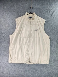 Polo Golf Ralph Lauren Vest Mens XXL Beige Sea Island Full Zip Pony Windbreaker - Picture 1 of 10