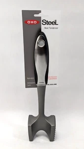 OXO SteeL Solid Aluminum Meat Tenderizer Mallet with Stainless Grip - NEW - Picture 1 of 10
