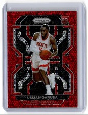 2021-22 Panini Prizm Red Disco Fast Break Usman Garuba 067/100 Houston Rockets