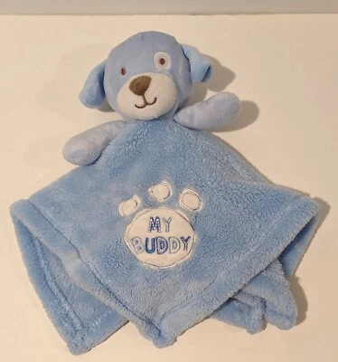 Baby Gear My Buddy лапа печать синий щенок безопасности одеяло милый 14 «x 14» - Изображение 1 из 4