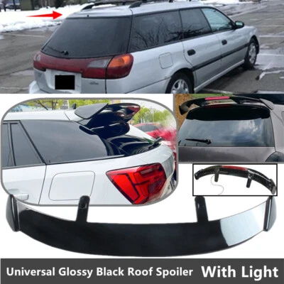 Universal For 2000-04 Subaru Legacy Rear Window Roof Spoiler Tail Wing W/ Light Foto 1 de 4