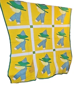 Vintage Yellow Quilt Size Queen 72x80 - Picture 1 of 4