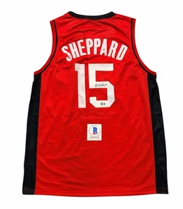 Reed Sheppard Signed Jersey Houston Rockets Autographed Auto Beckett - Picture 1 of 2