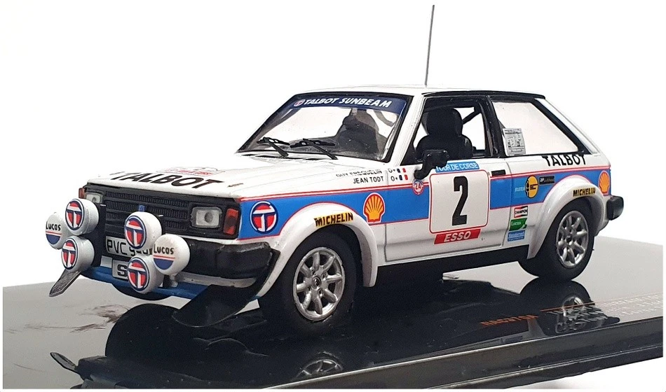 Ixo 1/43 Scale RAC370A - Talbot Sunbeam Lotus Tour de Corse 1981 - White - Image 1 of 4