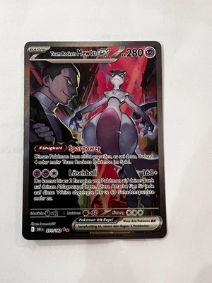 Pokémon Team Rockets Mewtu EX - Ewige Rivalen - DRI 231/182 Karte - Deutsch  - Bild 1 von 2