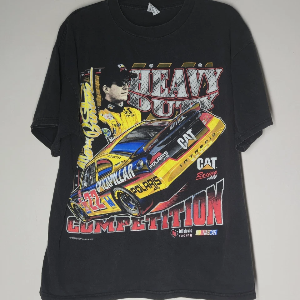 Camiseta De Colección Cat Ward Burton Bill Davis Racing NASCAR Talla XL Heavy Duty 2001 Foto 1 de 4