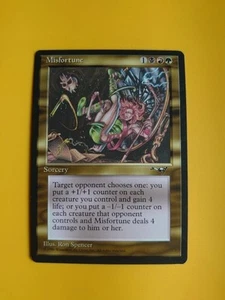 Misfortune. Sorcery MTG card. Old Vintage. Alliances. 1996 - Picture 1 of 5