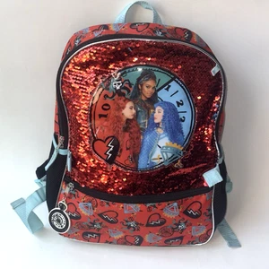 Disney Decendents 4 Mochila Escolar Niños Jóvenes Bolso de Mano Lentejuelas Rise of Red Bling - Imagen 1 de 7