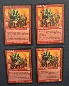 MTG 4X URZA'S SAGA GOBLIN CADETS ENGLISH MAGIC THE GATHERING CREATURE UNCOMMON - Picture 1 of 6