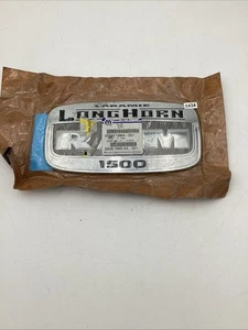 11-19 RAM 1500 LARAMIE LONGHORN Left DOOR EMBLEM OEM 68087665aa - Picture 1 of 3