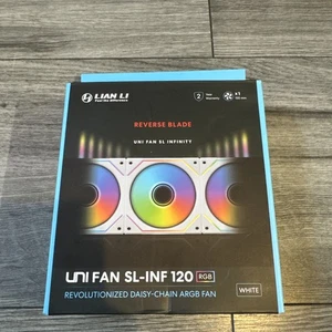 Lian Li SL-Infinity 120mm white Case Fan,  With Controller - Picture 1 of 2