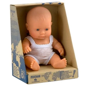 Miniland Educational Baby Doll Caucasian Girl, 21cm - Picture 1 of 3