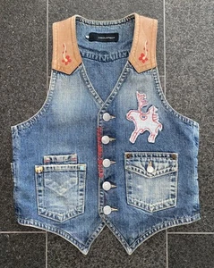 DSQUARED2 S/S 2006 WESTERN 50 JEANS VEST JACKET WESTE JEANSWESTE raging bull - Bild 1 von 7
