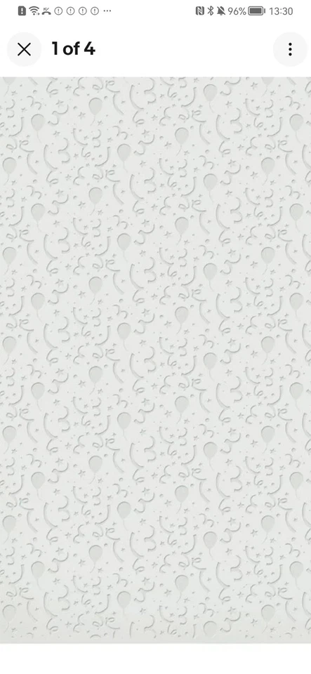 KITCHENCRAFT FONDANT EMBOSSING SILICONE MAT CELEBRATION IMPRINT TEXTURED CAKE  - Image 1 of 4