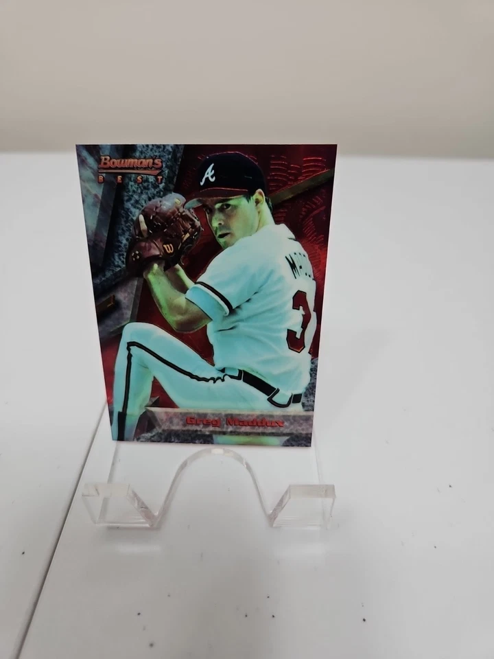 1994 Bowman's Best - Red Greg Maddux #36 переливающаяся карточка - Изображение 1 из 4