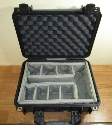 Pelican 1450 Black Hard Case Foam Genuine Watertight Rugged Outdoor - Image 1 of 4