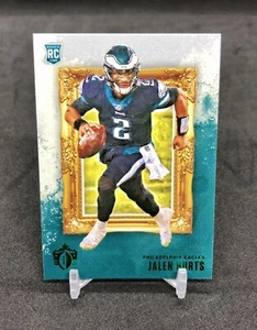 2020 Gridiron Kings Jalen Hurts GREEN FOIL SSP RC No. GK-5 BEAUTIFUL COLOR MATCH - Picture 1 of 12