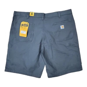 CARHARTT Shorts Mens 42 Gray Rugged Flex Relaxed Fit Canvas Workwear Outdoor NWT - Picture 1 of 7
