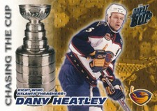 2003-04 Pacific Quest for the Cup CHASING #1 DANY HEATLEY - Atlanta Thrashers