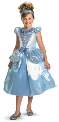 Fantasia infantil Halloween vestido fantasia princesa Disney luxo cinderela cinderela brilhante - Imagem 1 de 2