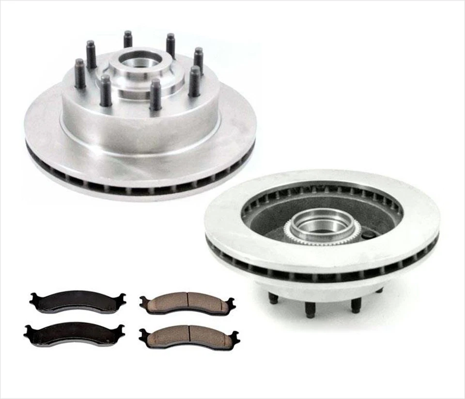 for 1998-2003 Dodge Ram Van 2500 3500Brake Front 8 Stud Rotors & Ceramic Pads - Image 1 of 1