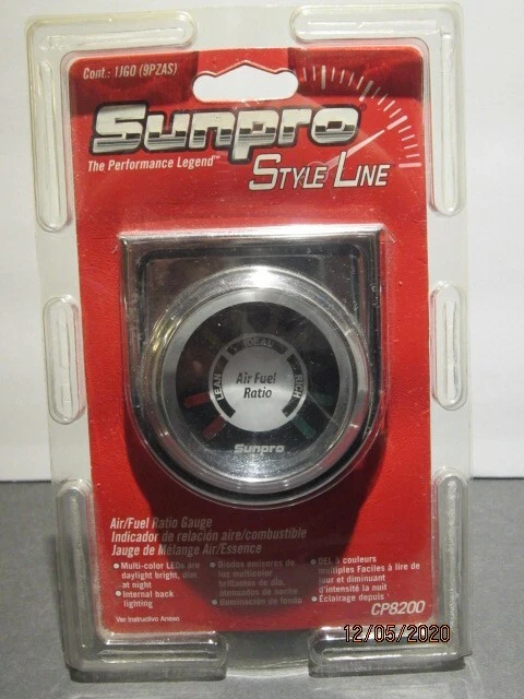 Mostrador medidor de relação ar/combustível Sunpro CP8200 StyleLine  - Imagem 1 de 1