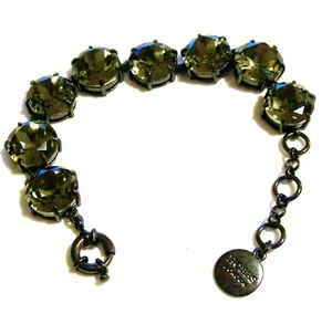 Hobbs Liberty Bracelet clear crystal stone spring-ring clasp bangle brand new - Picture 1 of 2