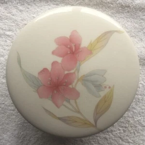 Hankook Floral Fine Bone China Reis-, Suppen- oder Schmuckschüssel mit Deckel Made in Korea - Bild 1 von 9