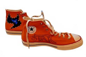 Converse Come Tees Star Path Sun Orange Size 12A01762C - Picture 1 of 9