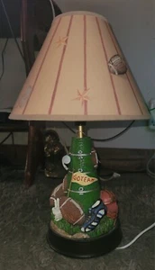 Lamp & Shade,Football Go TEAM Childs Sports Office Man Cave Bar Room - Picture 1 of 11
