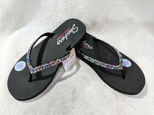 womens skechers flip flops size 8