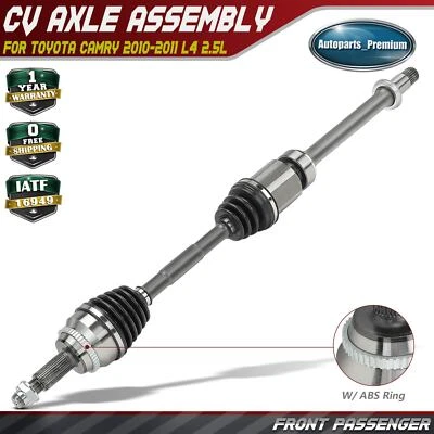 Conjunto de eje CV pasajero delantero para Toyota Camry 2010-2011 L4 2,5 L transmisión manual Foto 1 de 4