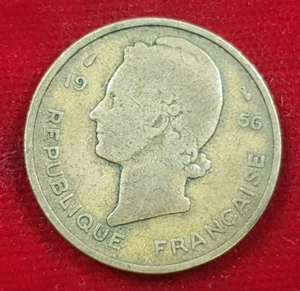 25 Francs 1956 West Africa Paris Coin Coin - Picture 1 of 2