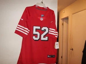 PATRICK WILLIS # 52 SF 49ERS MEN'S RED JERSEY M - Picture 1 of 4