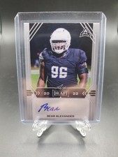 2022 Leaf Draft Autographs Bear Alexander,  Card # BA-BA1