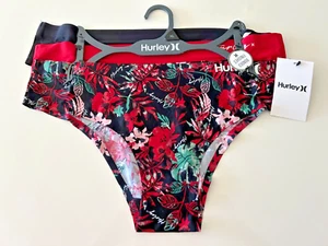 HURLEY )( 3 PACK BRIEF BLACK, RED and FLORAL SIZE XL - Picture 1 of 3