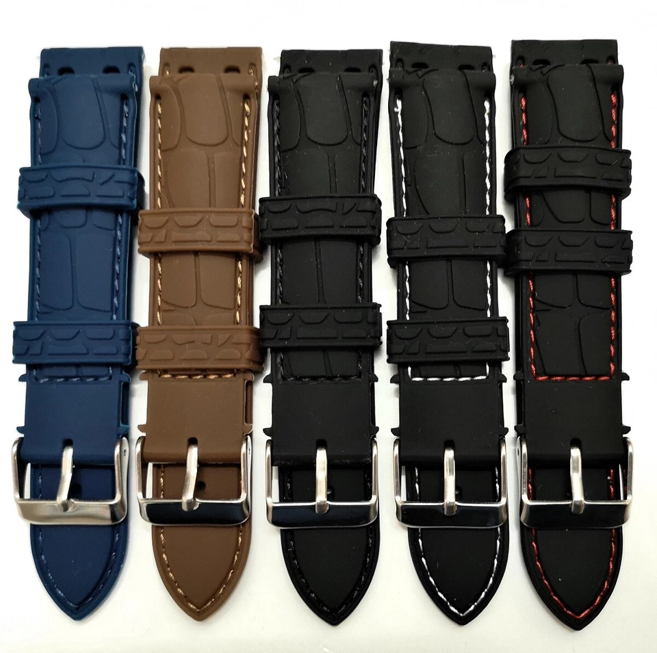 Correa De Silicona Para Reloj - Deportiva - Resistente Al Agua - 20mm - Imagen 1 de 1