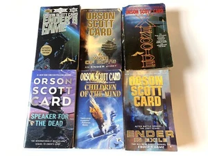 Orson Scott Card 6 Book Paperback Lot Classic Science Fiction Ender stories - Imagen 1 de 2