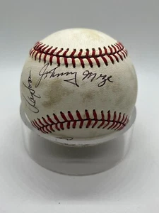 Johnny Mize Brooks Robinson Catfish Hunter HOF Signed Autograph Baseball by 9 - Picture 1 of 6