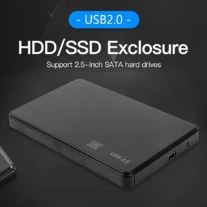 2.5Zoll USB 2.0/3.0 Festplattengehäuse Hülle SATA SSD HDD Externe Mobile Box 3TB - Bild 1 von 12