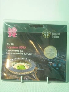 Royal Mint 2012 London Olympics BU £2 POUND COIN SEALED PACK Handover to Rio - Picture 1 of 2