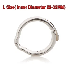 Magnetic Stainless Steel Metal Silver Cock Ring Enhancer Glans Rings Male Men - Picture 1 of 15