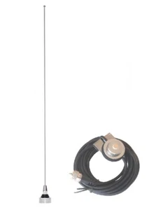 VHF Tunable Antenna NMO Trunk Mount PL259 for Icom Kenwood Vertex Mobile Radio - Picture 1 of 6