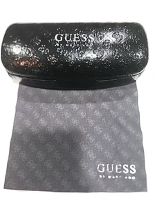 Guess By Marciano Black Signature Flip Eyeglasses Sunglasses Hard Case w Cloth - Picture 1 of 6