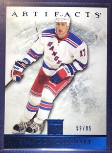 2012-13 Artifacts BRANDON DUBINSKY *Blue Sapphire Parallel /85* 👀 NY Rangers