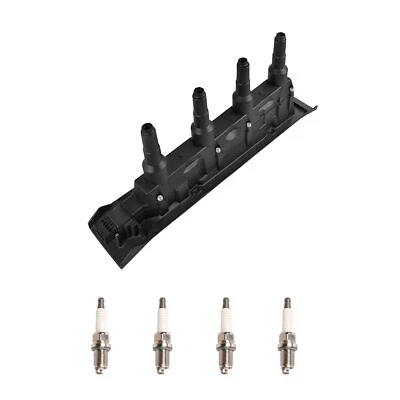 For 1999-2009 Saab 9-5 9-3 Black Ignition coil Spark Plug - Image 1 of 2