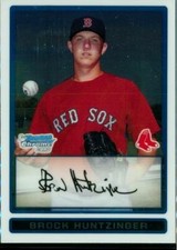 2009 Baseball Card Bowman Chrome Prospects BCP184 BROCK HUNTZINGER Red Sox