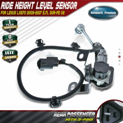 Sensor de nivel de altura de suspensión para Lexus LX570 J200 2008-2017 trasero derecho Foto 1 de 4