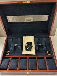 BUBEN & ZORWEG Watch Winder and 6 Watch Holder TIME MOVER Luxury Display Case - Picture 1 of 17