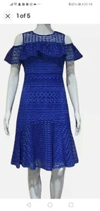 Karen Millen Royal Blue Dress Size 10 New - Picture 1 of 3